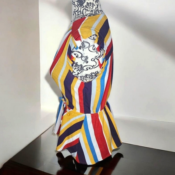 MONTEAU Striped Wrap Top - Small - Picture 2 of 6